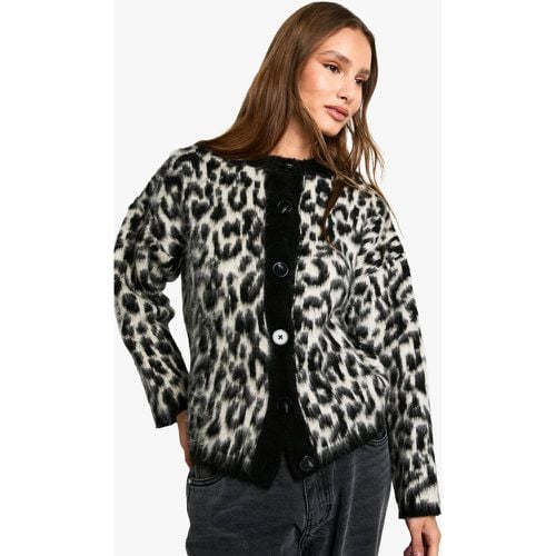 Cárdigan Con Estampado De Leopardo - boohoo - Modalova