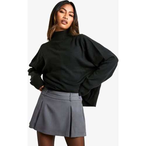 Falda Plisada, Gris - boohoo - Modalova