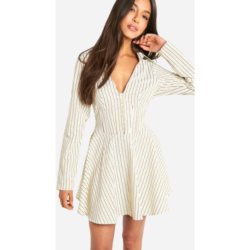 Vestito camicia stile Skater stile corsetto - boohoo - Modalova