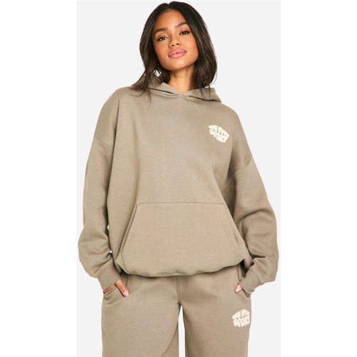 Felpa oversize con slogan Dsgn Studio Sport e cappuccio - boohoo - Modalova