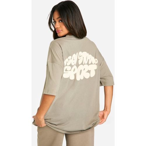 T-shirt oversize Dsgn Studio Sport con bolle in rilievo - boohoo - Modalova