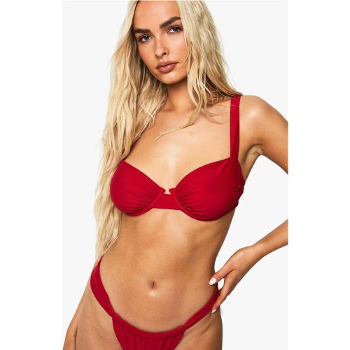 Costume intero - Top bikini Essentials con balconcino e busto ampio - boohoo - Modalova