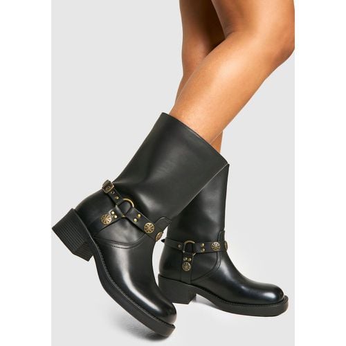 Botas Estilo Western Con Hebilla - boohoo - Modalova