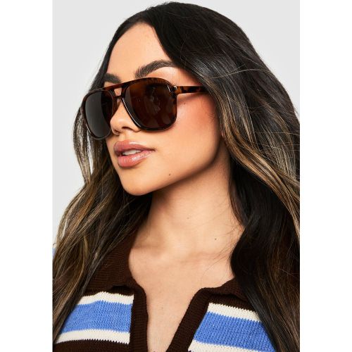 Occhiali da sole stile aviatore oversize retrò - boohoo - Modalova