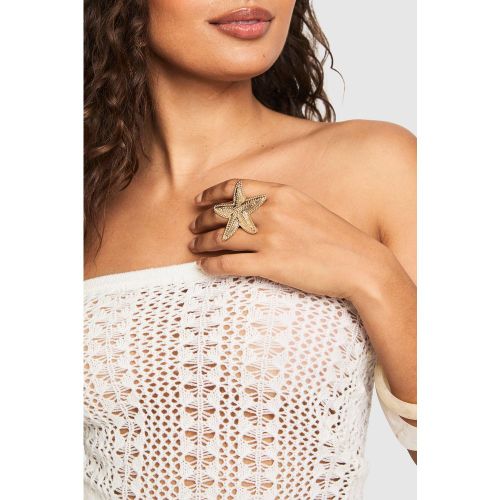 Anillo Llamativo Con Estrella De Mar - boohoo - Modalova