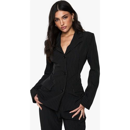 Americana Entallada Estructurada Con Raya Diplomática - boohoo - Modalova