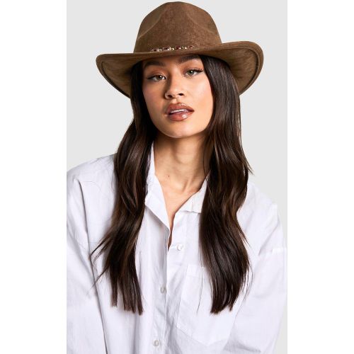 Sombrero Vaquero Estilo Western Con Tira - boohoo - Modalova