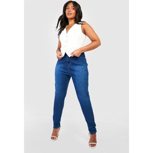 Jeans Plus Size Skinny Fit in Stretch modellante - boohoo - Modalova
