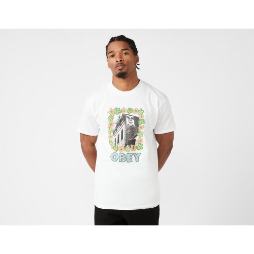 Obey Flower Frame T-Shirt, White - Obey - Modalova