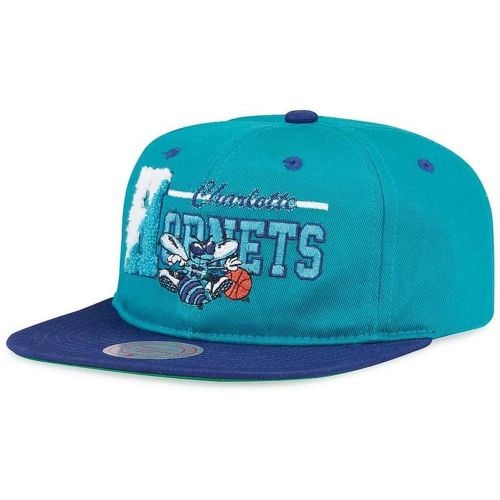 Charlotte Hornets NBA Ch H V Snapback Cappello Blu - Mitchell And Ness - Modalova