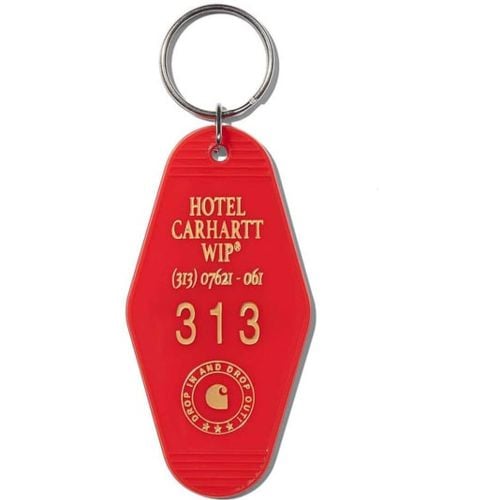 Hotel Keys Keychain Portachiavi Rosso - Carhartt WIP - Modalova