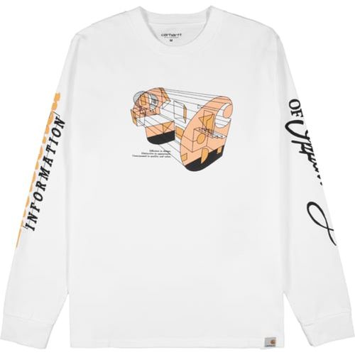 Living Longsleeve F02XX, bianco - Carhartt WIP - Modalova