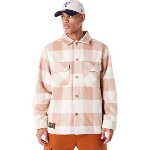 NE BRANDED PLAID SHACKET JACKET - new era - Modalova