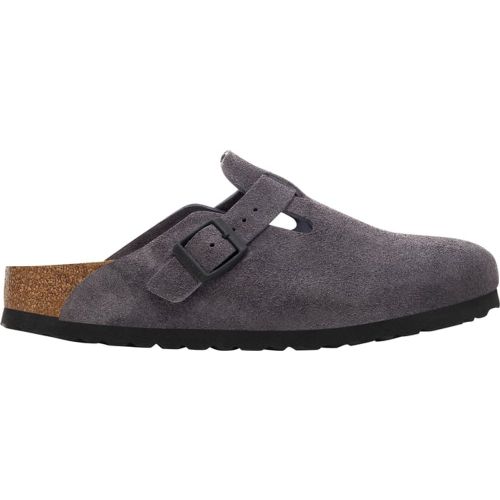 Bostsuede Leather Ciabatte Grigio - Birkenstock - Modalova