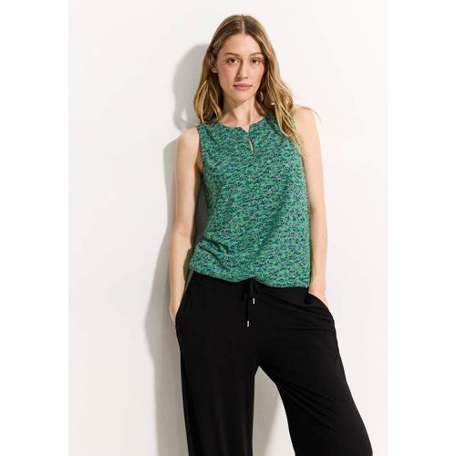 Burn-Out Print Top - cecil - Modalova