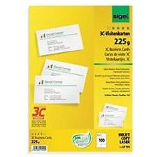 LP795 Visitenkarten 225 g/m2 Weiß 10 Blatt à 10 Stück - Sigel - Modalova