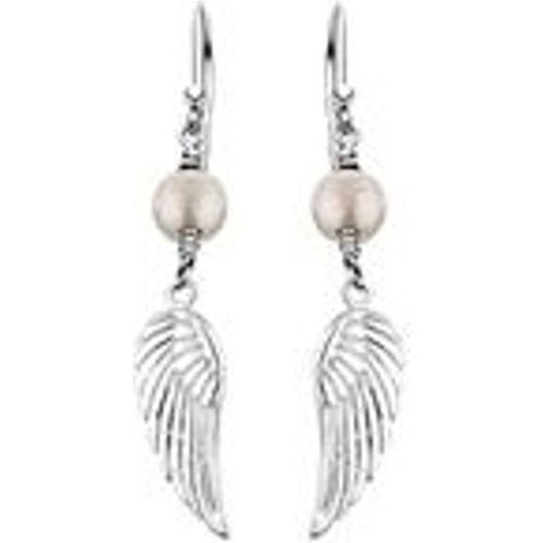 Ohrringe Ohrhänger Flügel Süßwasserzuchtperle 925er Silber (Farbe: Silber) - NENALINA - Modalova