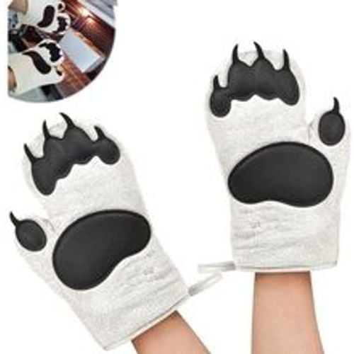 Küchenhandschuhe, Anti-Hitze-Handschuh, 1 Paar Bärenkralle Niedliche Handschuhe Ofen Anti-Rutsch Design Anti-Rutsch Silikonhandschuhe - Fashion24 DE - Modalova