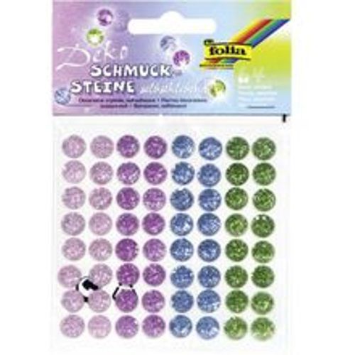 Glorex Schmucksteine Glitter Charm, 64 Stück, selbstklebend - Marca - Modalova