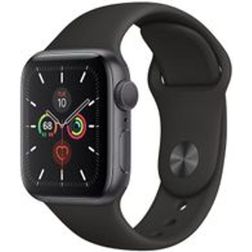 Watch Series 5 (2019) GPS 40 mm - Aluminium Space - Sportarmband Schwarz - Apple - Modalova