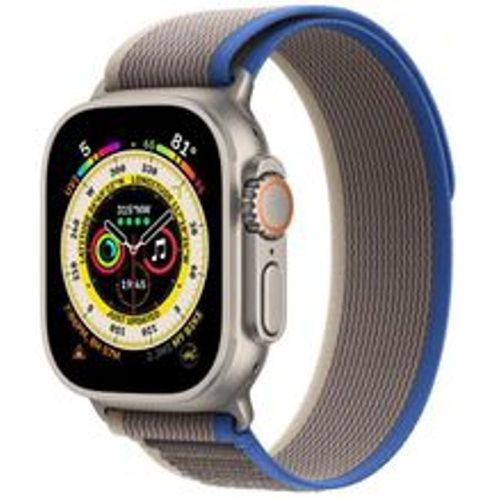 Watch Ultra (2022) GPS + Cellular 49 mm - Titan Titan Natur - Trail loop Blau - Apple - Modalova