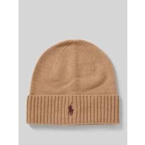 Beanie aus Kaschmir mit Label-Stitching - Polo Ralph Lauren - Modalova