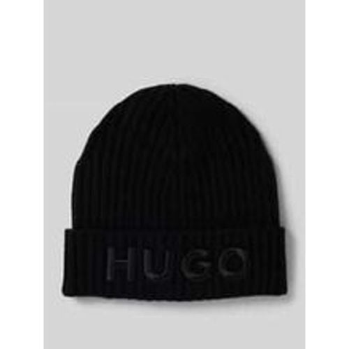 Beanie mit Label-Detail - HUGO - Modalova