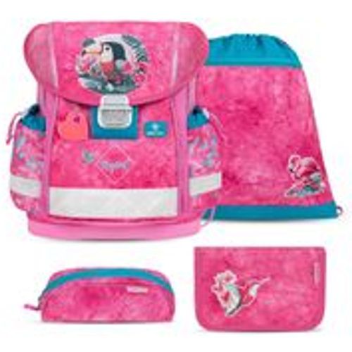 Rucksack ergonomisches Schulranzen-Set 4-Teile "Tropical Toucan" - Belmil - Modalova