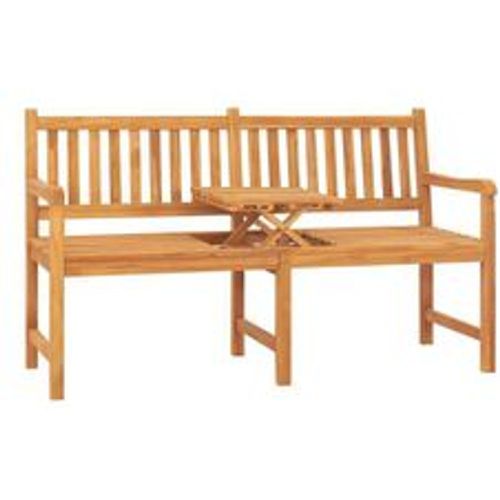 Gartenbank 3-Sitzer mit Tisch 150 cm Massivholz Teak - VIDAXL - Modalova