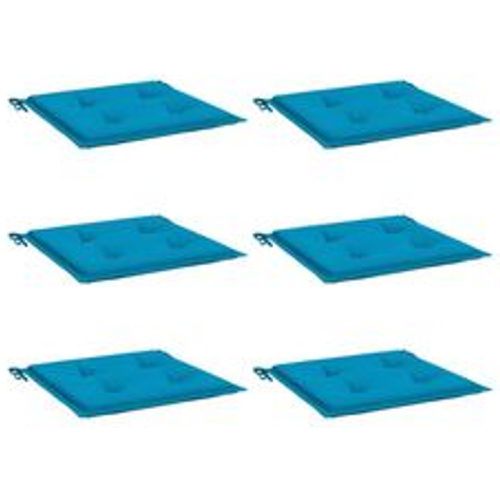 Gartenstuhl-Kissen 6 Stk. Blau 50x50x3 cm Oxford-Gewebe - VIDAXL - Modalova