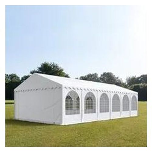 PRO 5x12m Partyzelt, PVC-Plane, weiß, mit Bodenrahmen - (7680BL) - TOOLPORT - Modalova