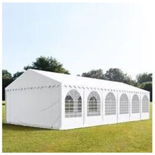 PRO 5x12m Partyzelt, PVC-Plane, weiß, mit Bodenrahmen - (5360) - TOOLPORT - Modalova