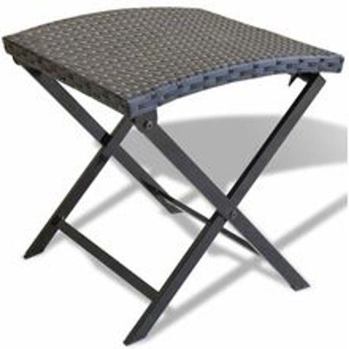 Klapphocker Poly Rattan Schwarz - VIDAXL - Modalova