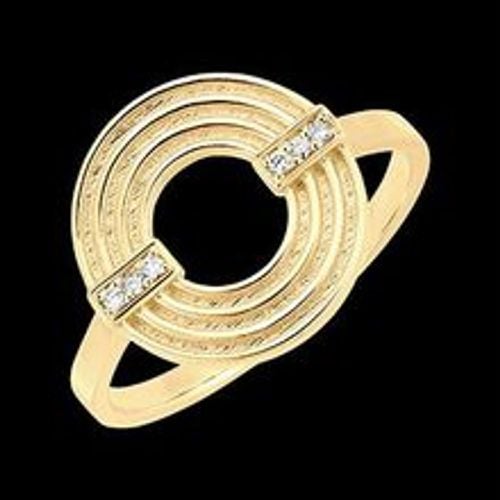 Edenly Ring Frische - Concordia - 9 Karat Gelbgold und Diamanten - Fashion24 DE - Modalova