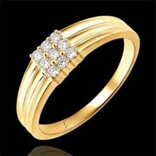 Edenly Ring DÃ¤mmerschein - Diamanten-PavÃ© - 9 Karat Gelbgold und Diamanten - Fashion24 DE - Modalova