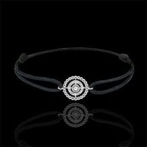 Edenly Armband Fleur de Sel - Kranz - WeiÃŸgold - Schwarzes Band - Fashion24 DE - Modalova