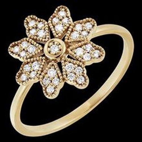 Edenly Ring BlÃ¼te - Narzisse - Gelbgold, 18 Karat, mit Diamanten - Fashion24 DE - Modalova