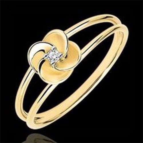 Edenly Ring BlÃ¼te - Erste Rose - Gelbgold und Diamant - 9 Karat - Fashion24 DE - Modalova