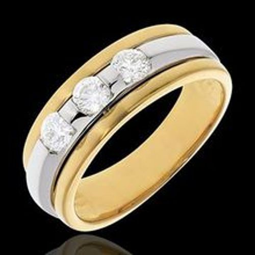 Edenly Trilogie Ring Sonnenfinsternis in Weiss- und Gelbgold - 0.44 Karat - 3 D - Fashion24 DE - Modalova