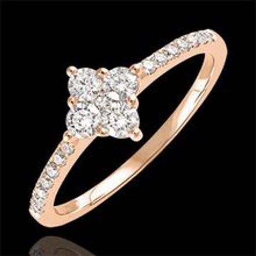 Edenly Ring Frische - Dina - 9 Karat RosÃ©gold und Diamanten - Fashion24 DE - Modalova