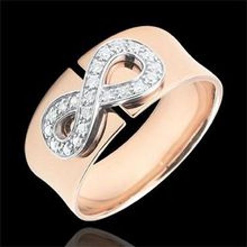 Edenly Ring Unendlichkeit - RosÃ©gold und Diamanten - 18 Karat - Fashion24 DE - Modalova