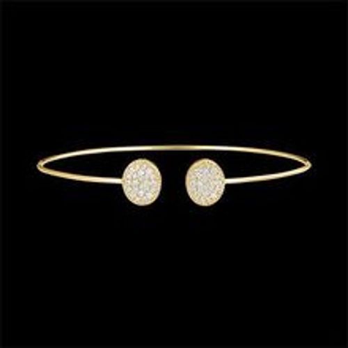 Edenly Durchbrochener Armreif - Du und Ich Ellipse - 9 Karat Gelbgold und Diama - Fashion24 DE - Modalova