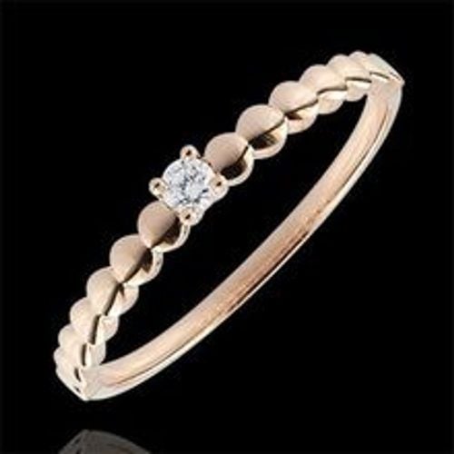 Edenly SolitÃ¤r Ring Goldenes Bonbon RosÃ©gold - Fashion24 DE - Modalova