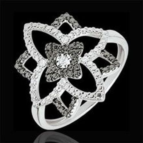 Edenly Ring Schicksal - Mondblume - weiÃŸgold mit Diamanten - 18 Karat - Fashion24 DE - Modalova