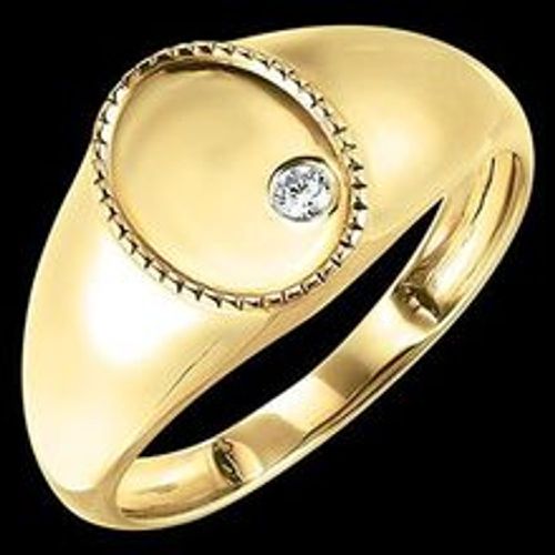 Edenly Ring Clair Obscur - ChevaliÃ¨re Auguste - 18 Karat Gelbgold mit Diamant - Fashion24 DE - Modalova