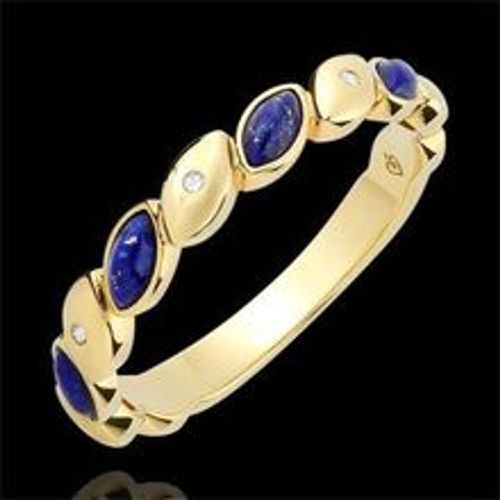 Edenly Trauring Felicitas - Lapislazuli und Diamanten - 750er Gelbgold - Fashion24 DE - Modalova