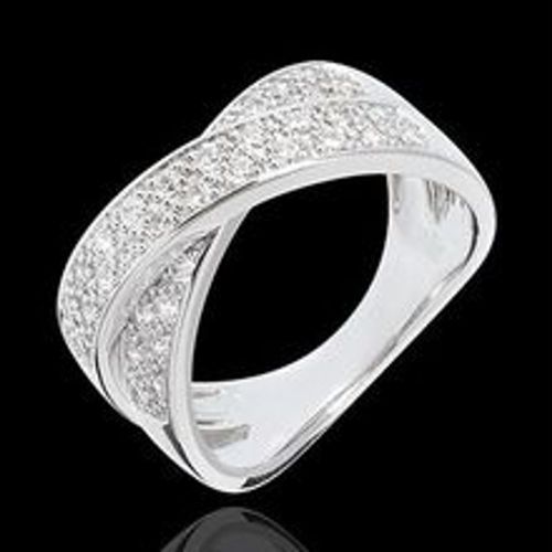 Edenly Ring Ellipse voll besetzt in Weissgold - 0.5 Karat - 36 Diamanten - Fashion24 DE - Modalova