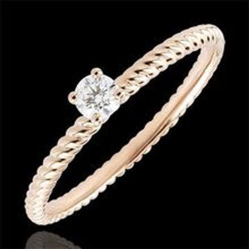 Edenly SolitÃ¤r Ring Goldenes Seil - RosÃ©gold - Fashion24 DE - Modalova