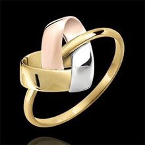 Edenly Ring Origami Herz in 375er WeiÃŸ-, Gelb- und RosÃ©gold - Fashion24 DE - Modalova