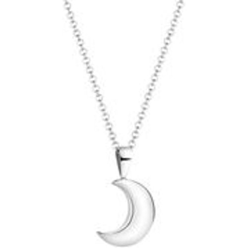 Halskette Halbmond Sichel Anhänger Astro Trend 925 Silber (Farbe: Silber, Größe: 45 cm) - NENALINA - Modalova